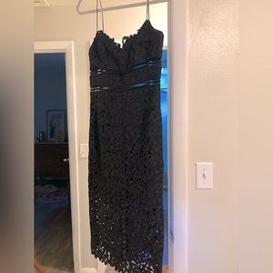 Cynthia Rowley Black Lace Dress